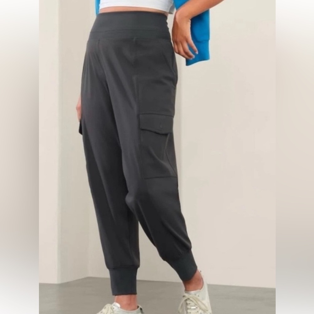 Athleta Charcoal Coaster Cargo Joggers